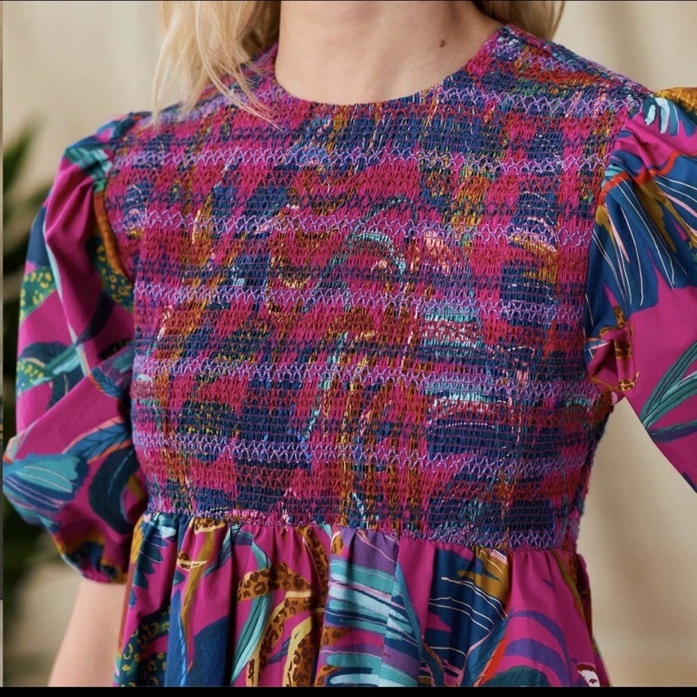Farm Rio Macaws Midi Dress / NWT / Size M / $245 MSRP - Picture 7 of 10